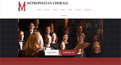 Desktop Screenshot of metropolitanchorale.org