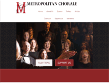Tablet Screenshot of metropolitanchorale.org